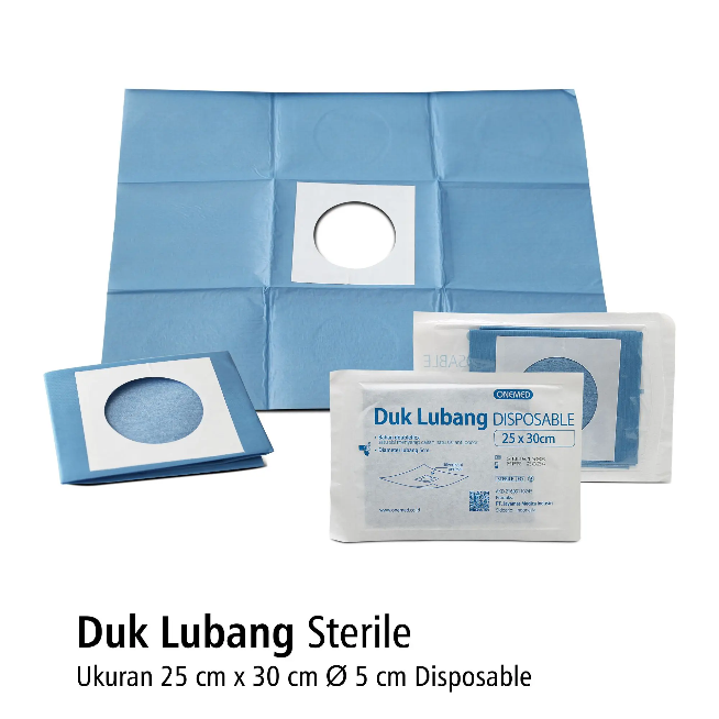 Duk Lubang 25x30 cm Steril OneMed